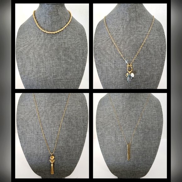 🔥NWT🔥30pc Gold Toned Necklace Bundle - Picture 3 of 15